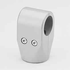 T-Connector, with sleeve nut Ø 35 mm silver RAL 9006